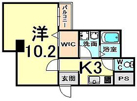 兵庫県尼崎市西本町８丁目（賃貸マンション1K・5階・32.83㎡） その2