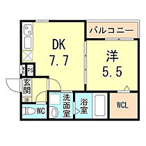 兵庫県尼崎市武庫之荘東１丁目（賃貸アパート1DK・1階・33.30㎡） その2