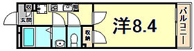 兵庫県尼崎市南初島町（賃貸マンション1K・2階・24.84㎡） その2