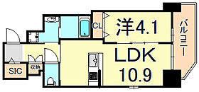 兵庫県尼崎市武庫之荘１丁目（賃貸マンション1LDK・5階・39.42㎡） その2