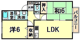 兵庫県尼崎市南清水（賃貸アパート2LDK・1階・55.00㎡） その2