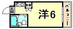 兵庫県尼崎市武庫之荘１丁目（賃貸マンション1R・4階・14.84㎡） その2