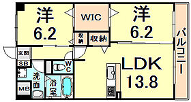 兵庫県尼崎市武庫之荘８丁目（賃貸マンション2LDK・2階・60.23㎡） その2