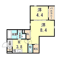 兵庫県尼崎市開明町１丁目（賃貸アパート2K・3階・37.21㎡） その2