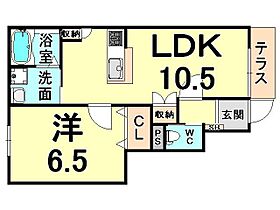 兵庫県伊丹市北本町１丁目（賃貸マンション1LDK・1階・41.90㎡） その2