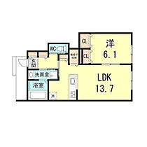 兵庫県伊丹市北本町２丁目（賃貸アパート1LDK・1階・47.83㎡） その2