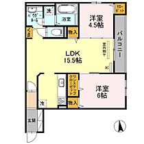 兵庫県尼崎市武庫之荘７丁目（賃貸アパート2LDK・2階・62.21㎡） その2