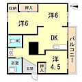 杭瀬団地4号棟3階6.7万円
