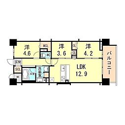 間取図画像 3LDK