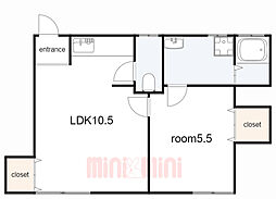 間取図画像 1LDK
