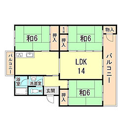 間取図画像 3LDK