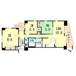 ワコーレ本山田中町 3階3LDKの間取り