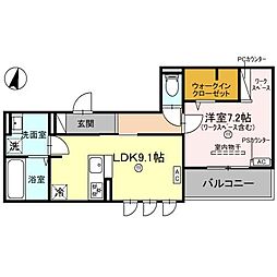 間取図画像 1LDK