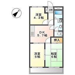 ファミリーパレスＢ 1階