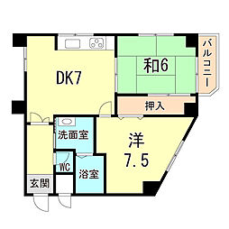 間取図画像 2DK