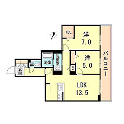 シャーメゾンガーデンズ芦屋浜町 2階