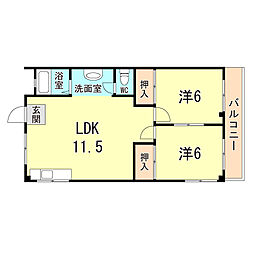 間取図画像 2LDK