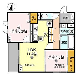 間取図画像 2LDK