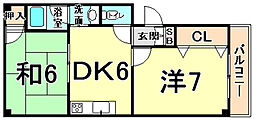 間取図画像 2DK