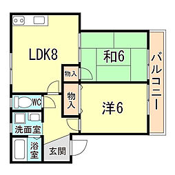 間取図画像 2LDK