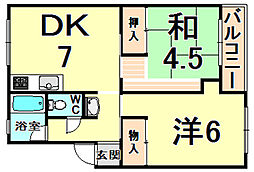 間取図画像 2DK