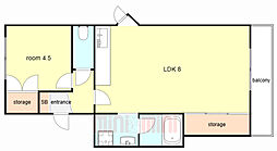 間取図画像 1LDK
