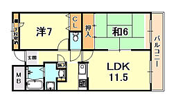間取図画像 2LDK