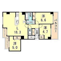 アクイラ西宮北口 2階