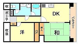 間取図画像 2DK