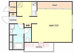 間取図画像 ワンルーム
