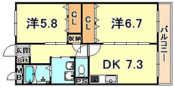 ラシュレ・ウエスト六甲 4階