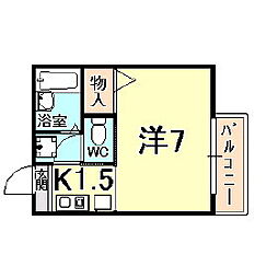 間取図画像 1K