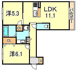 ワンウェーブ霞ヶ丘 1階