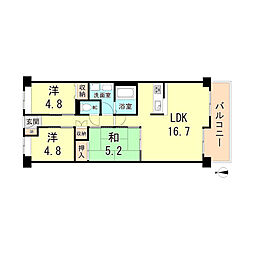 崇徳院ハイツN棟 3階