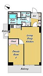 間取図画像 1LDK