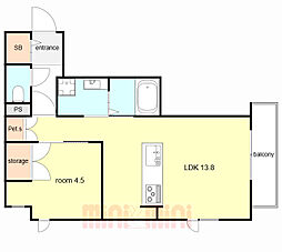 間取図画像 1LDK