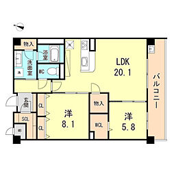 シー・クリサンス西岡本 3階