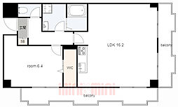アストリアセブン 3階1LDKの間取り