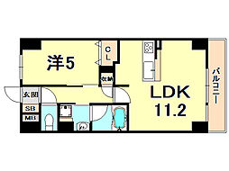 間取図画像 1LDK