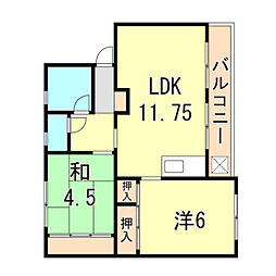 間取図画像 2LDK