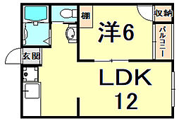 間取図画像 1LDK