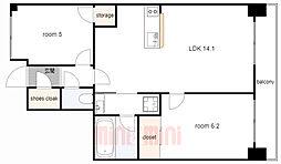 間取図画像 2LDK