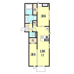 間取図画像 2LDK