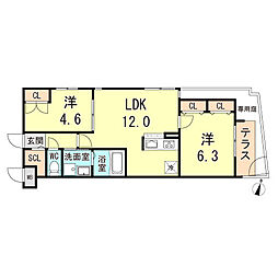 間取図画像 2LDK