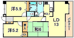 間取図画像 3LDK