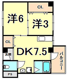 西宮コーポ 5階