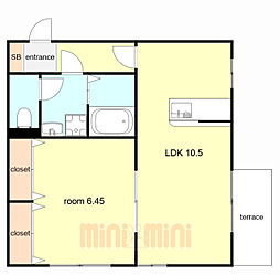 間取図画像 1LDK