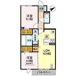 間取図画像 2LDK
