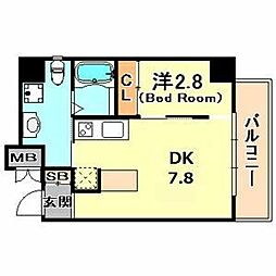 間取図画像 1DK