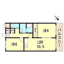 間取図画像 2LDK